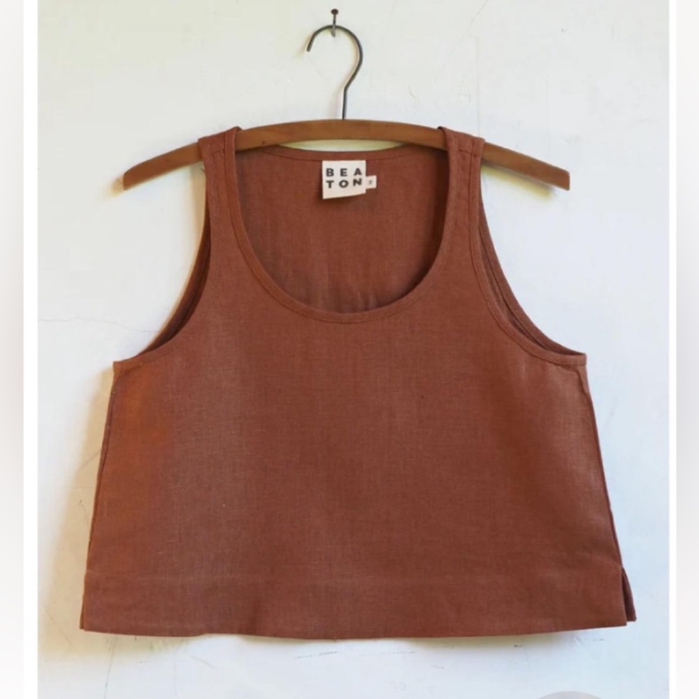 Beaton linen tank in penny